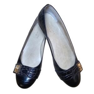 TALBOTS Women’s Black Leather Shoes - US Size 9 B